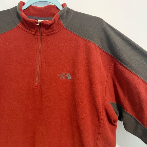 the north face men's quarter Zip Fleece Sweater Pullover Size M. - Picture 2 of 9